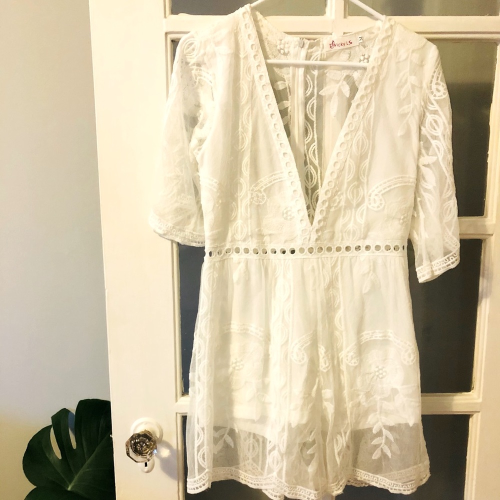 NWOT White romper